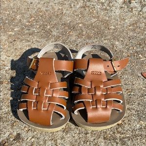 Salt water sandals size 3